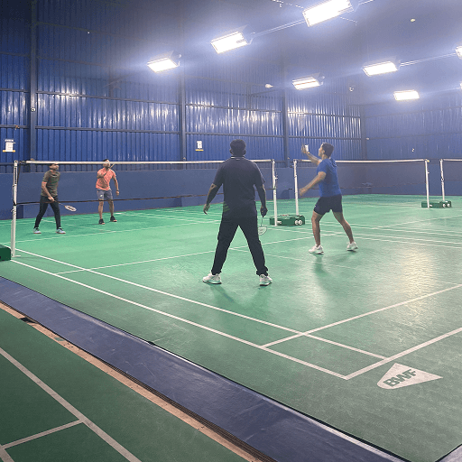 Quicklend Team at Badminton court